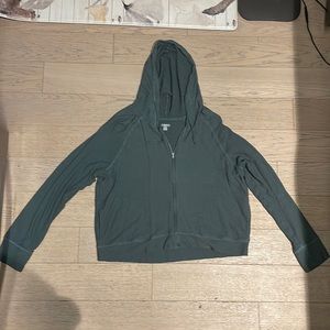 Aerie Green Zip-up hoodie